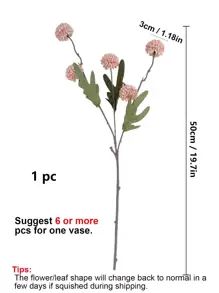 1支擬真綠植 - 粉色 - 查看 4