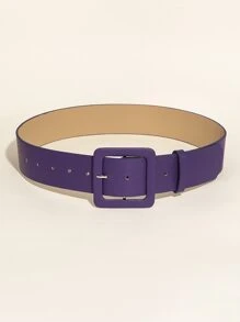Square Buckle Belt Summer, School Fall, Autumn, Halloween - Purple - View 2