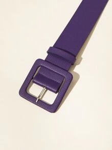 Square Buckle Belt Summer, School Fall, Autumn, Halloween - Purple - View 3