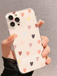 Heart Pattern Phone Case - Multicolor - View 1