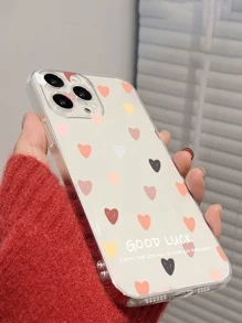 Heart Pattern Phone Case - Multicolor - View 2