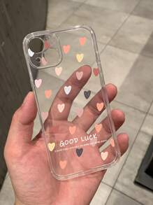 Heart Pattern Phone Case - Multicolor - View 4