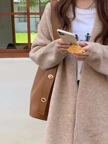 Minimalist Square Bag - Brown - View 7