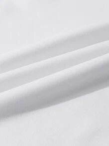 Manfinity Dauomo 男士熊和標語圖案運動衫 - 白色 - 查看 4