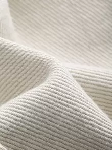 DAZY 斜口袋男友褲 - 米色 - 查看 4