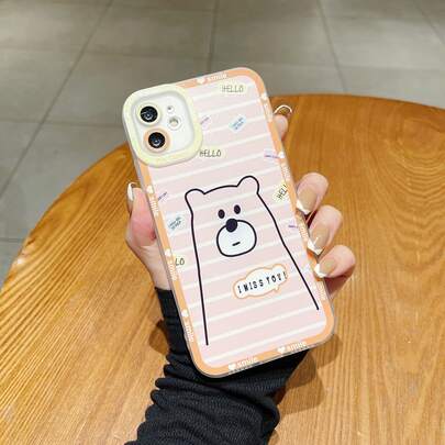 Cartoon Bear Pattern Phone Case