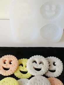 1pc Cookie Design DIY Silicone Mold - White - View 6