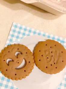 1pc Cookie Design DIY Silicone Mold - White - View 4