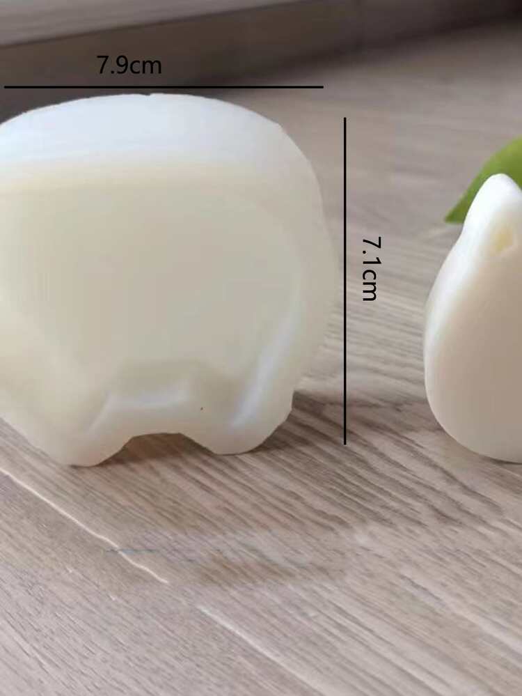 1 pieza Molde de silicona en forma de gato DIY - Blanco - Añade 5