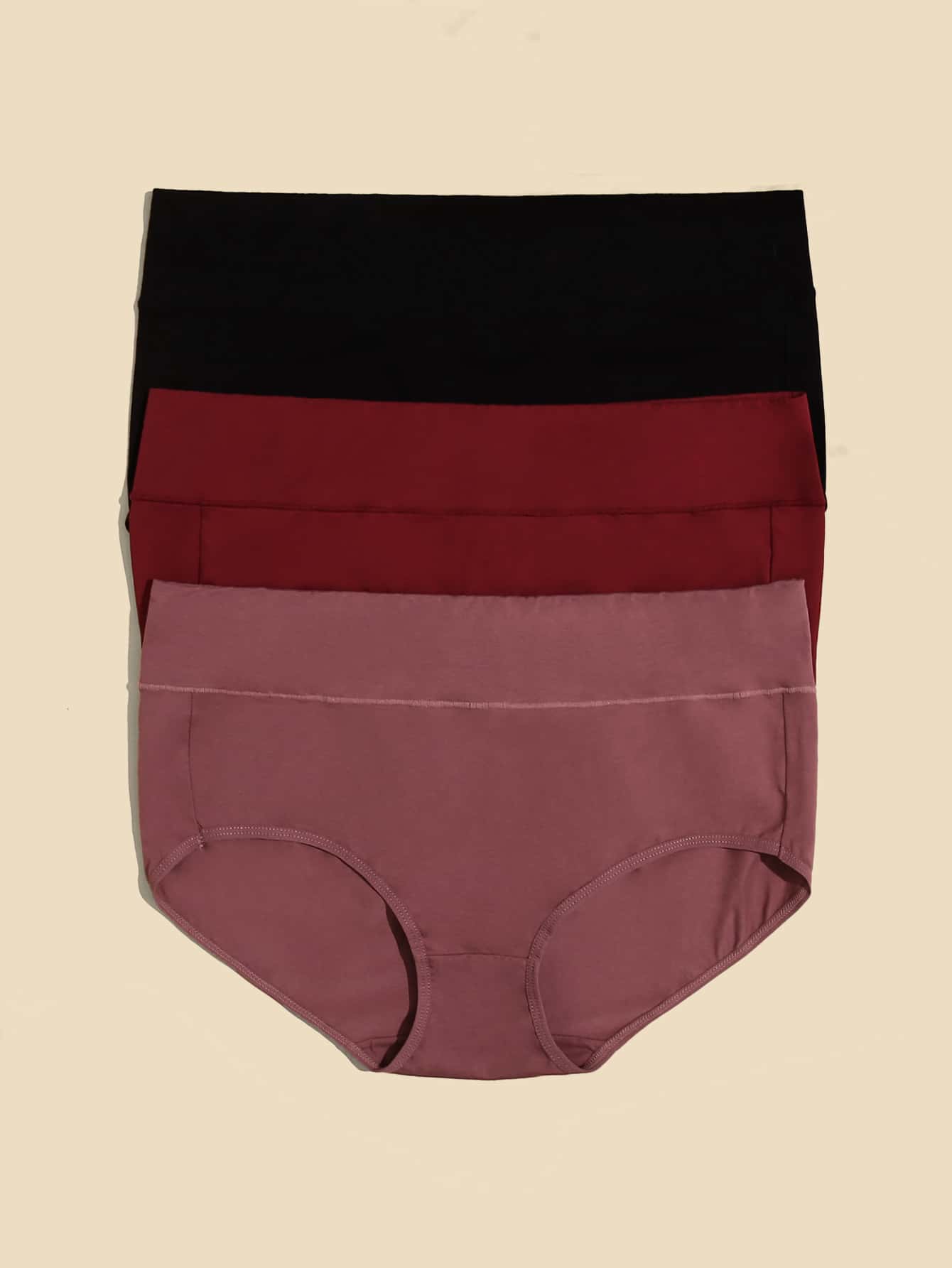 3 piezas Bragas unicolor simple - Multicolor - Ver 4