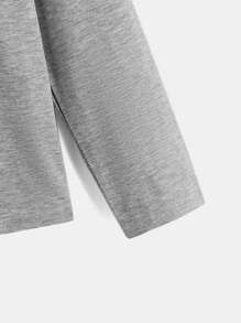 SHEIN Boys Astronaut Print Tee - Light Grey - View 4