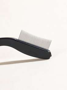 Bàn chải lông mày kim thép, Bàn chải lông mi, Lược chải lông mi, Dụng cụ nối mi, Lược chải lông mi có thể gập lại di động - màu đen - Xem 5