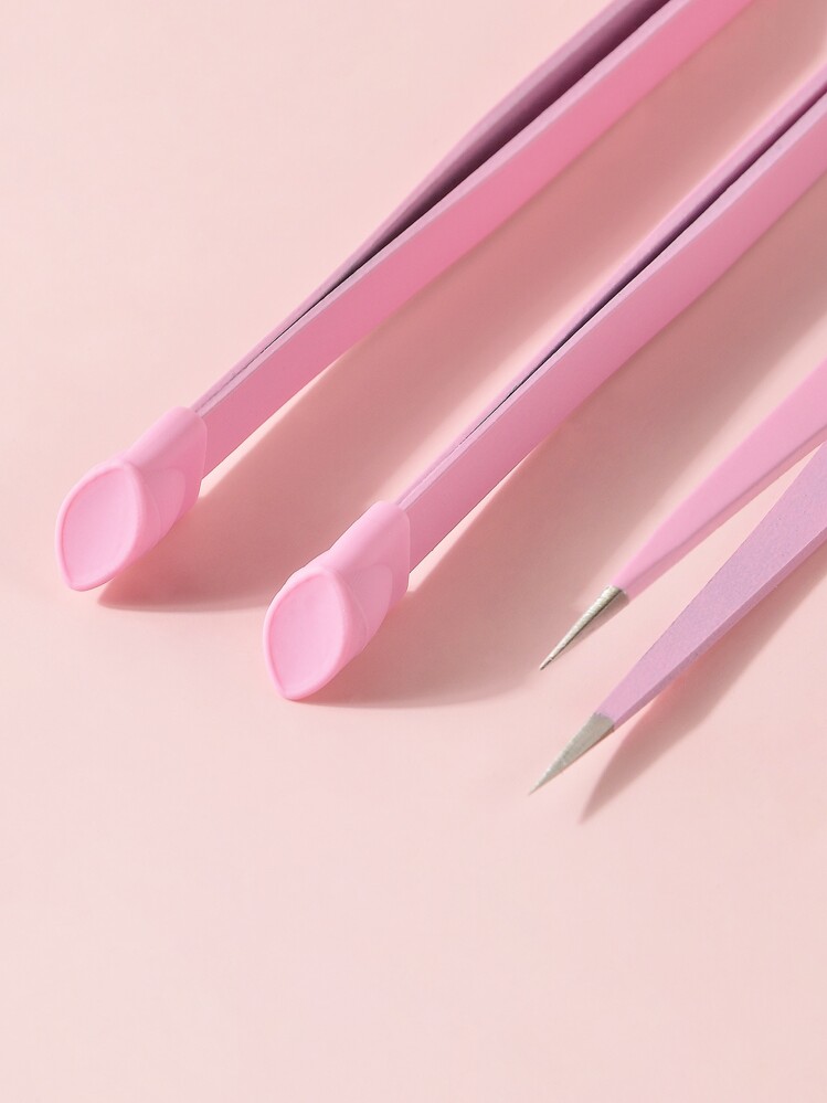 klimonla 1 pieza Pinzas para arte de uñas, Suministros para uñas, Herramientas para uñas, Herramientas para arte de uñas, De vuelta a la escuela, Uñas, Herramientas para uñas postizas - Rosa - Añade 2