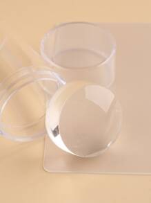 FULL BEAUTY Christmas 3pcs Snowflake Pattern Nail Art Template Set - Multicolor - View 4