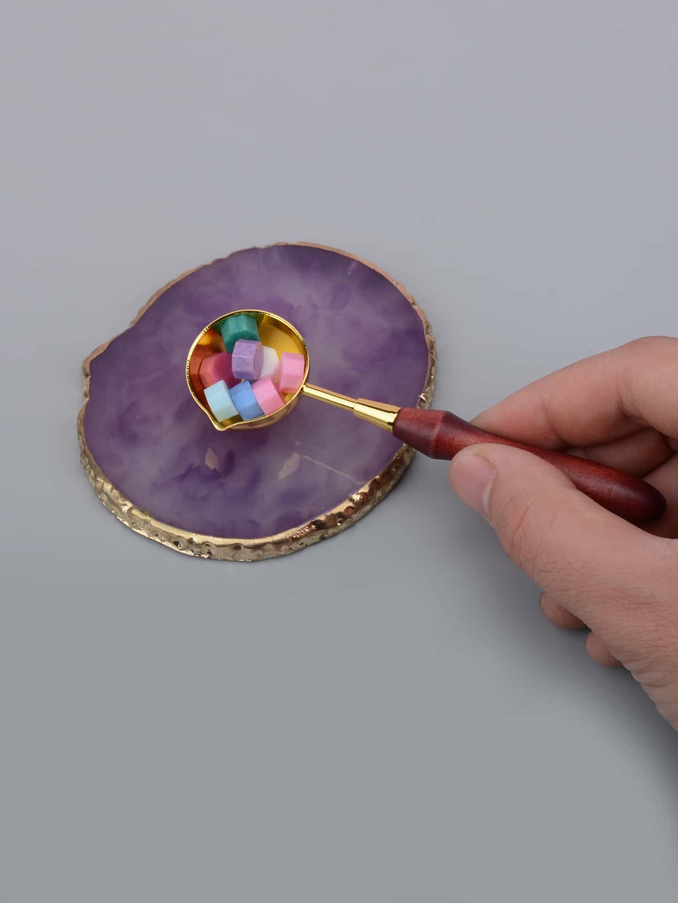 1入組極簡火漆勺 - 彩色 - 查看 4