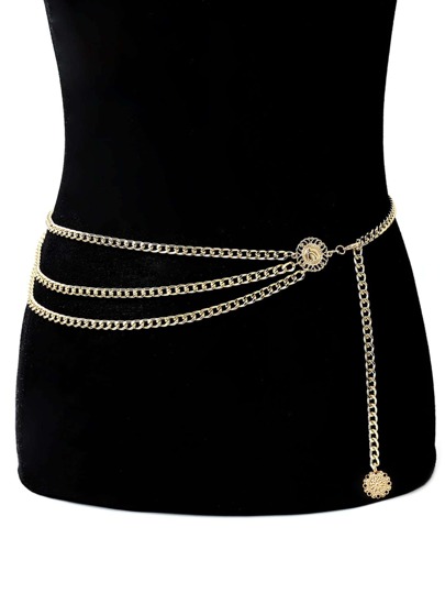 BizChic Geometric Decor Body Chain Elegant