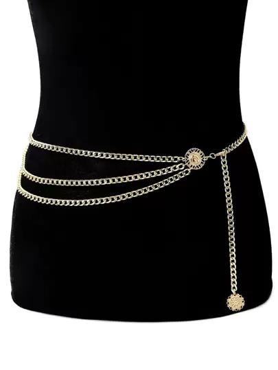 BizChic Geometric Decor Body Chain Elegant
