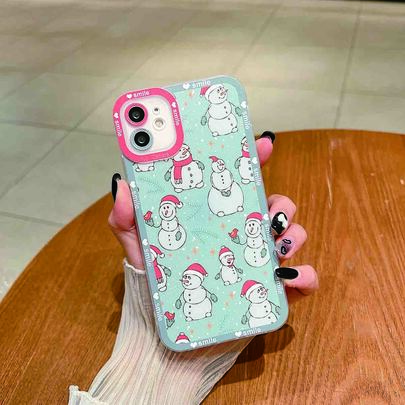 Christmas Snowman Pattern Phone Case
