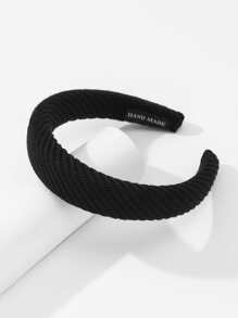 Minimalist Solid Headband - Black - View 4
