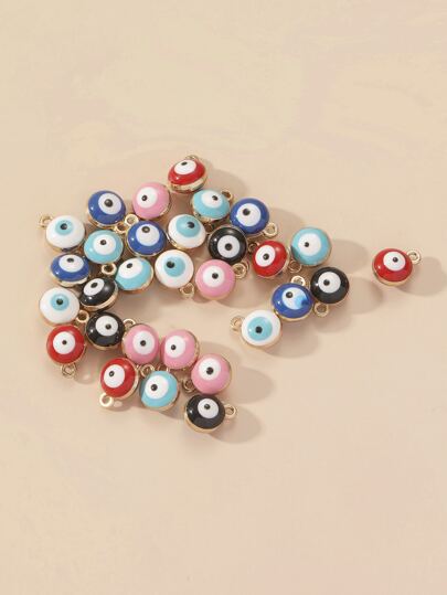 30入組眼睛DIY吊墜