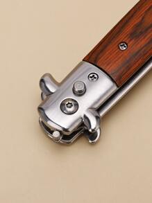 1 peine de acero inoxidable con resorte plegable para espalda grande, cabezal de aceite, suministros de peluquería - Multicolor - Ver 4