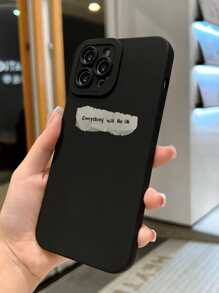 Carcasa De Silicona Con Diseño De Ojo A Prueba De Golpes Para Iphone - Negro - Ver 3