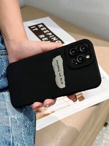 Carcasa De Silicona Con Diseño De Ojo A Prueba De Golpes Para Iphone - Negro - Ver 4