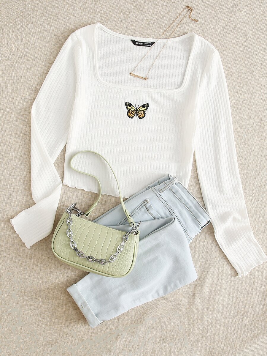 Muchica Áo thun Nghề thêu Thú vật Giải trí - trắng - Xem 1