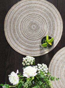 1入組曼陀羅圖案餐墊 - 彩色 - 查看 4