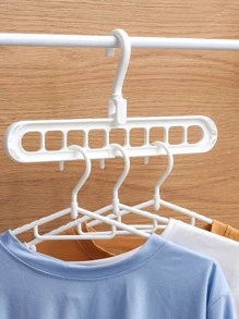 1pc Plain Multi-Hole Hanger - White - View 1