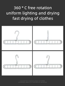 1pc Plain Multi-Hole Hanger - White - View 3