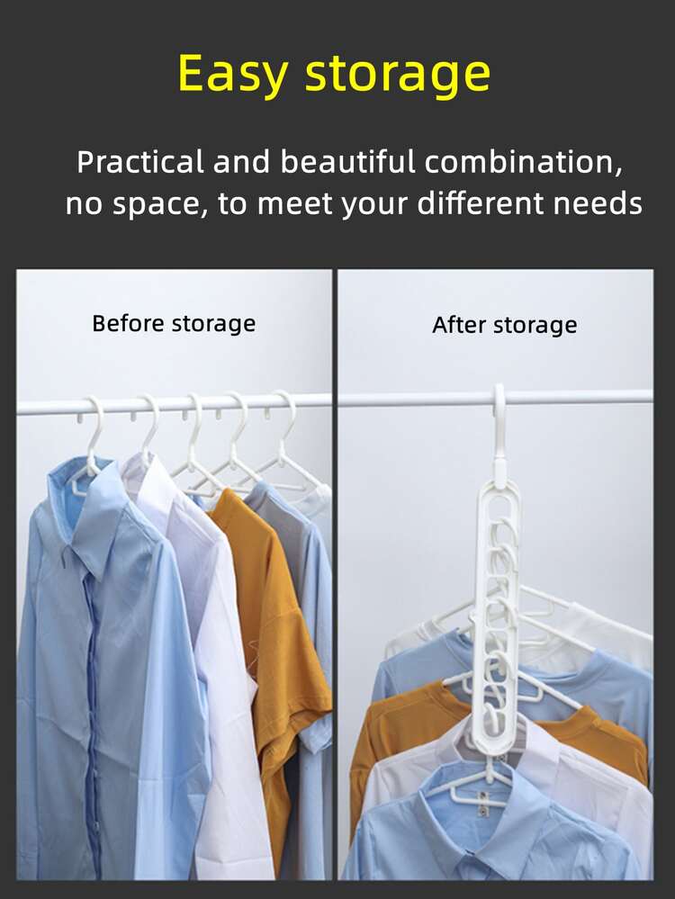 1pc Plain Multi-Hole Hanger - White - View 4