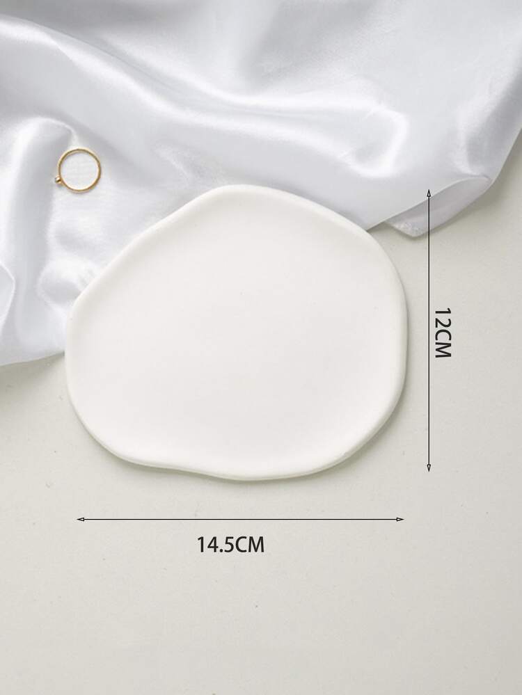 1個高端時尚珠寶托盤,展示架,拍照裝飾道具（由石膏製成）,情人節禮物 - 白色 - 查看 3