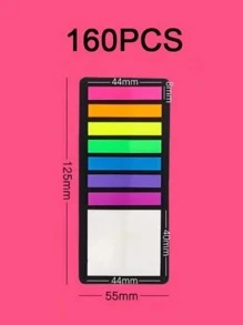 1pc Color Block Sticky Note - Multicolor - View 3