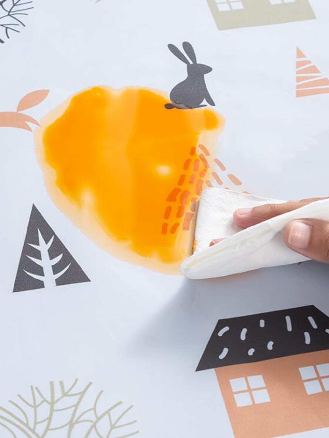 Wreath Pattern Washing Machine Cover, White PVC Washing Machine Dust