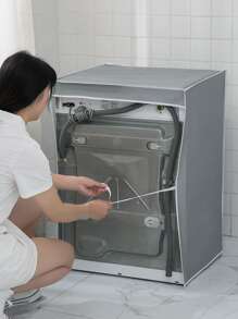 Elk Print Washing Machine Cover - Grey - View 5
