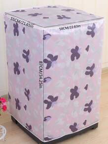 1 件蝴蝶图案洗衣机罩、袋子、收纳袋、储物袋 - 紫色 - 查看 3