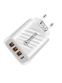 1 pieza Cabeza de carga 4 puertos - Blanco - Ver 1