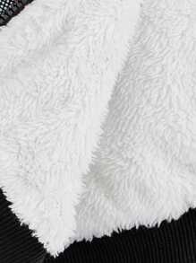 SHEIN Toddler Boy Jackets Dây kéo Hoạt hình Lá thư Giải trí - Nhiều màu - Xem 5