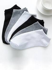 6pairs Solid Ankle Socks