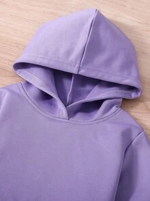 Girls Sun & Moon Print Hoodie & Joggers - Multicolor - View 5