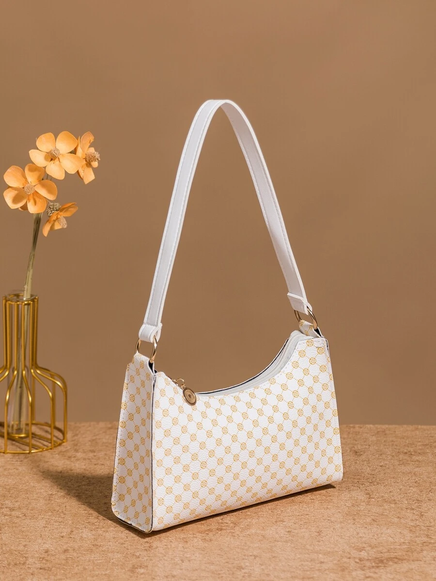 Sac à motif géométrique zippé