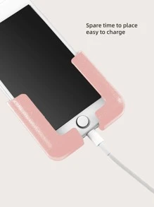 Paste Wall-mount Phone Holder - Pink - View 4