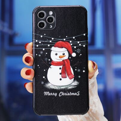 Christmas Snowman Pattern Phone Case