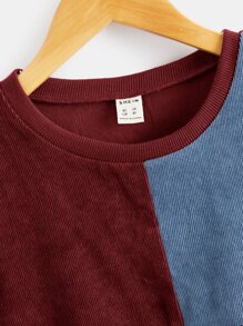 SHEIN Niños Pullover de cuello redondo de color combinado - Multicolor - Ver 12