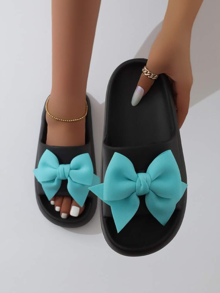 Trang trình bày Nữ Nơ Bướm màu trơn Sẵn sàng - màu đen - Xem 1