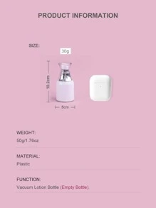 1pc Empty Lotion Subpackage Bottle - White - View 3