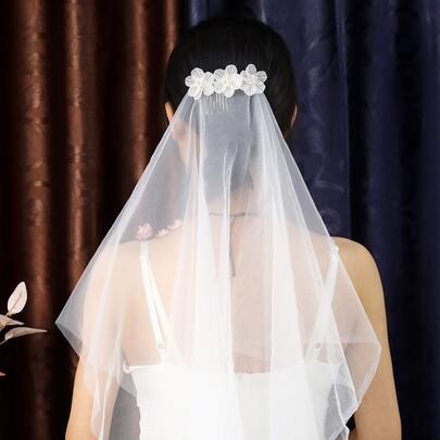 Flower Decor Bridal Veil