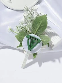 1pc Romantic Mori Style Rose Flower Corsage, Perfect For Wedding Decoration Valentine's Day Valentines