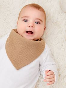 4 piezas Babero de bandana para bebé con patrón de leopardo - Multicolor - Ver 2